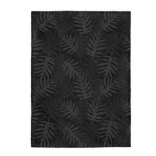 Load image into Gallery viewer, Laua’e Velveteen Plush Blanket (Gray)