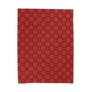 Ulu Quilt Velveteen Plush Blanket (Light Red)