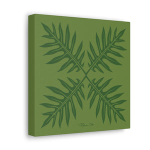 Ho’ohiki Quilt Canvas (Green)