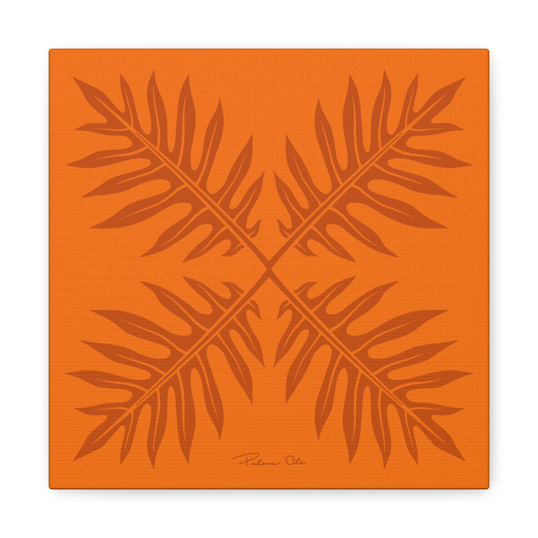 Ho’ohiki Quilt Canvas (Orange)