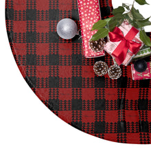 Load image into Gallery viewer, Kanaka Plaid Christmas Tree Skirt (Red)
