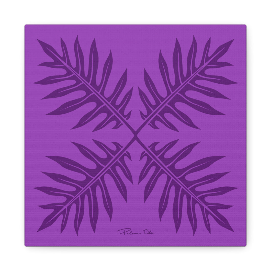 Ho’ohiki Quilt Canvas (Purple)
