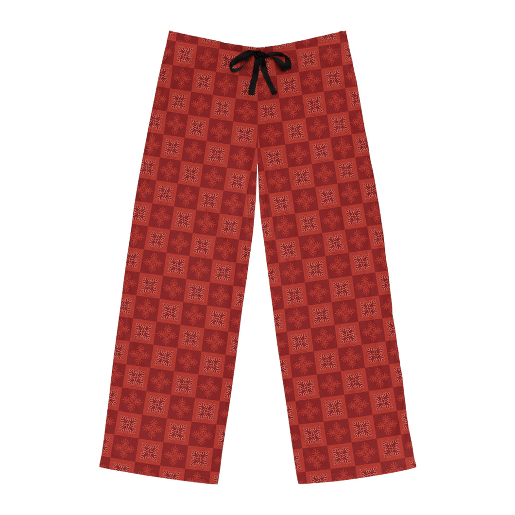 Ulu Quilt Men’s Pajama Pants (Light Red)