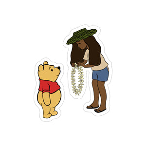 Makapu’u Bear Transparent Sticker (Friends)