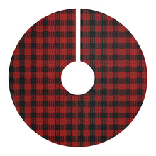 Load image into Gallery viewer, Kanaka Plaid Christmas Tree Skirt (Red)
