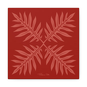 Ho’ohiki Quilt Canvas (Red)