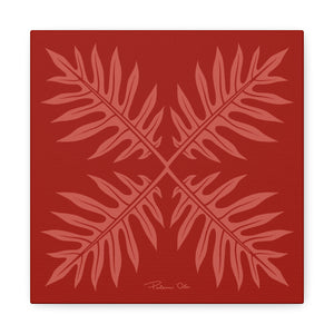 Ho’ohiki Quilt Canvas (Red)