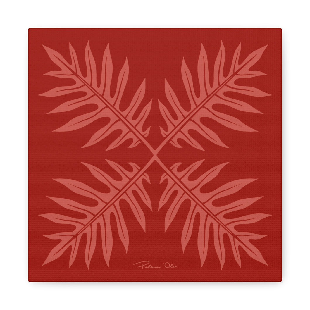Ho’ohiki Quilt Canvas (Red)