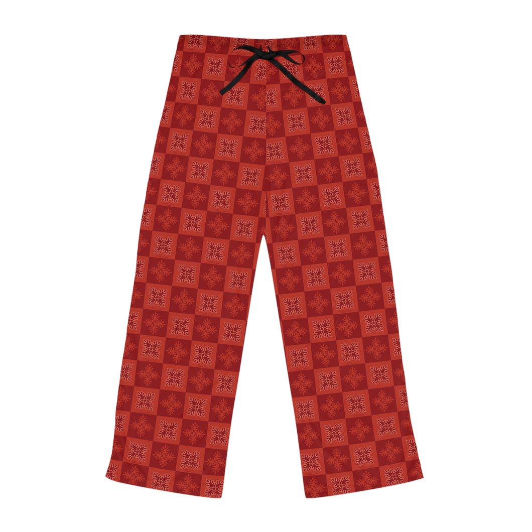 Ulu Quilt Women’s Pajama Pants (Light Red)