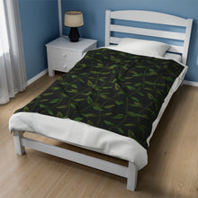 Load image into Gallery viewer, Lei Lā’ī Velveteen Plush Blanket
