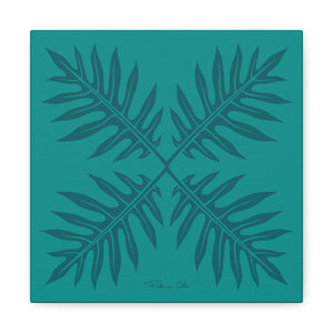 Ho’ohiki Quilt Canvas (Teal)