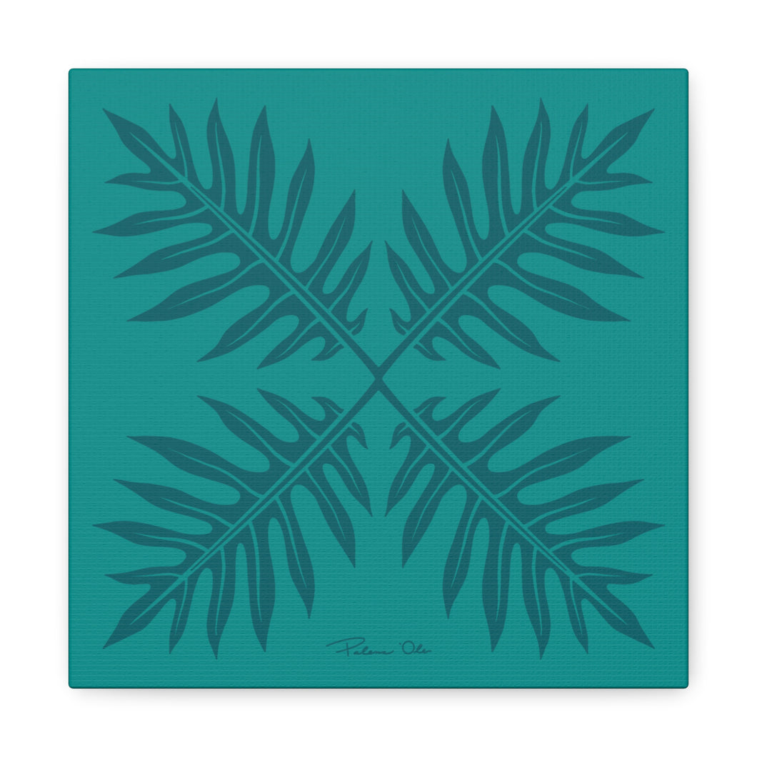 Ho’ohiki Quilt Canvas (Teal)