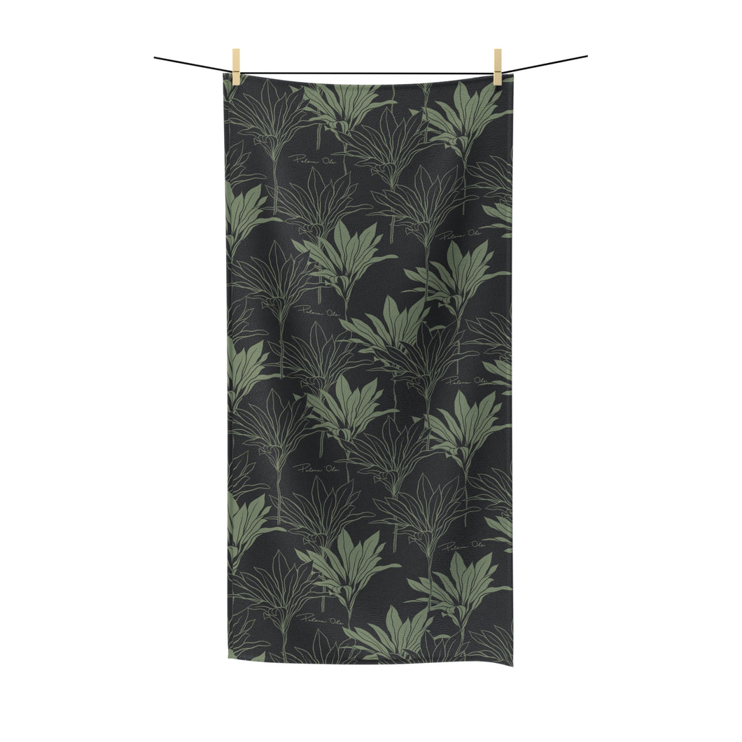 Kī Polycotton Towel (Gray/Sage)