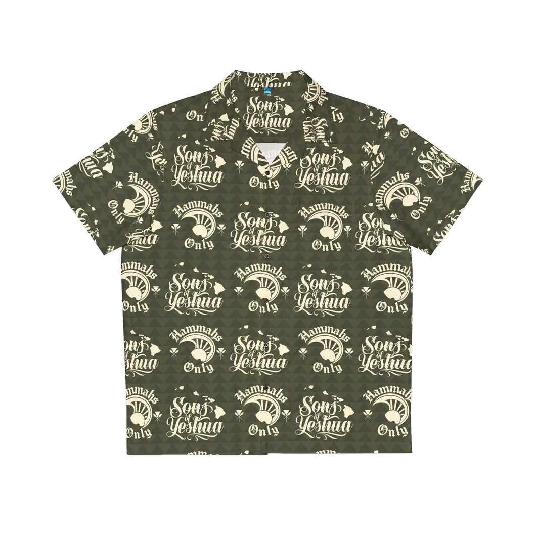 Sons of Yeshua Aloha Shirt (Army)