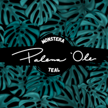 Load image into Gallery viewer, Teal Monstera Seamless Pattern
