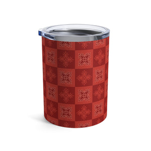 Ulu Quilt Tumbler Cup 10oz (Light Red)