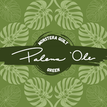 Load image into Gallery viewer, Green Monstera Quilt Seamless Pattern
