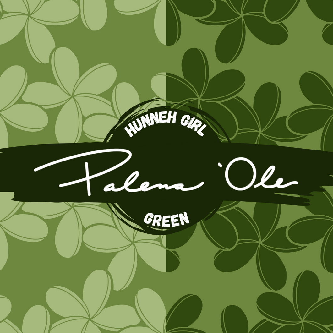 Green Hunneh Girl Seamless Pattern Set (2 Files included)