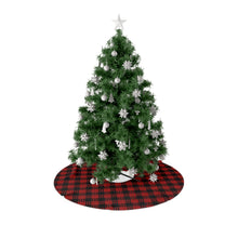 Load image into Gallery viewer, Kanaka Plaid Christmas Tree Skirt (Red)
