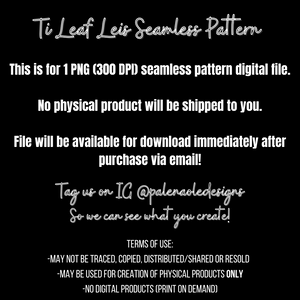 EXCLUSIVE Ti Leaf Leis Seamless Pattern