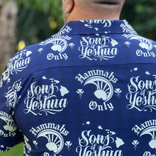 Load image into Gallery viewer, Sons of Yeshua Aloha Shirt (Navy)
