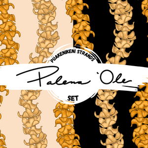 Puakenikeni Strands Seamless Pattern Set (2 Files included)