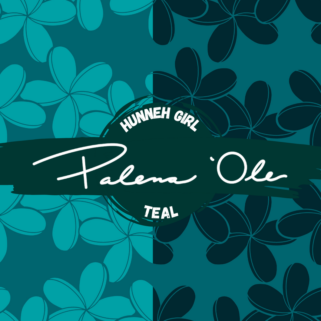 Teal Hunneh Girl Seamless Pattern Set (2 Files included)
