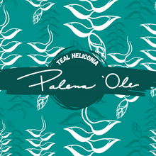 Load image into Gallery viewer, Teal Heliconia Seamless Pattern
