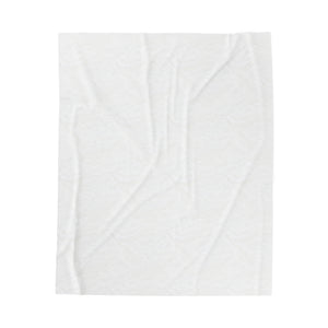 Kī Velveteen Plush Blanket (Gray/Sage)