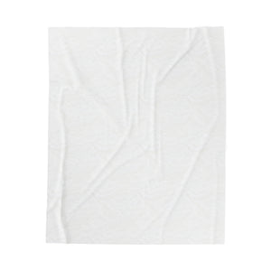 Kī Velveteen Plush Blanket (Gray/Sage)