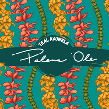 Load image into Gallery viewer, Teal Kauwela Seamless Pattern
