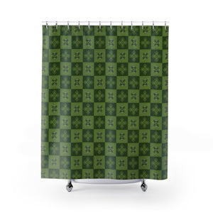 Ulu Quilt Shower Curtain (Light Green)