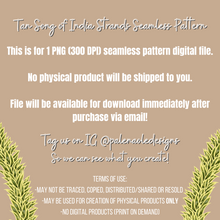 Load image into Gallery viewer, Tan Song of India Strands Seamless Pattern
