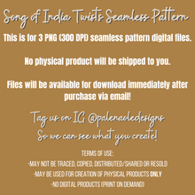 Load image into Gallery viewer, EXCLUSIVE Song of India Twists Seamless Pattern (3 Files included)
