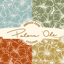 Load image into Gallery viewer, EXCLUSIVE Hibiscus Oasis Seamless Pattern (4 Files included)
