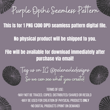 Load image into Gallery viewer, Purple Opihi Seamless Pattern

