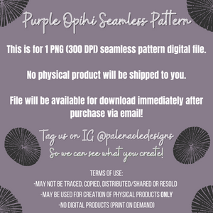 Purple Opihi Seamless Pattern