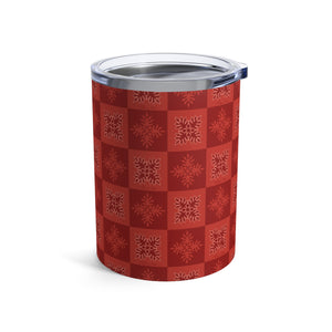 Ulu Quilt Tumbler Cup 10oz (Light Red)