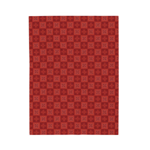 Ulu Quilt Velveteen Plush Blanket (Light Red)