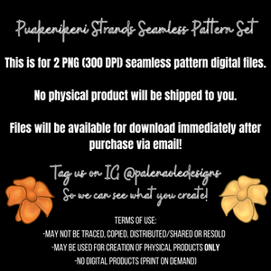 Puakenikeni Strands Seamless Pattern Set (2 Files included)