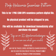 Load image into Gallery viewer, Pink Heliconia Seamless Pattern

