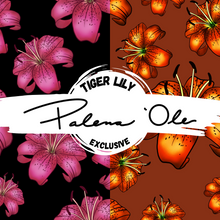 Load image into Gallery viewer, EXCLUSIVE Tiger Lily Seamless Pattern (3 Files included)
