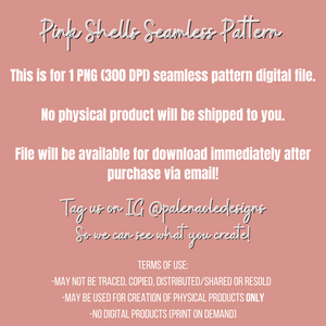 EXCLUSIVE Pink Shells Seamless Pattern