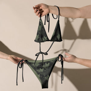 Kī string bikini BOTTOM ONLY (Gray/Sage)