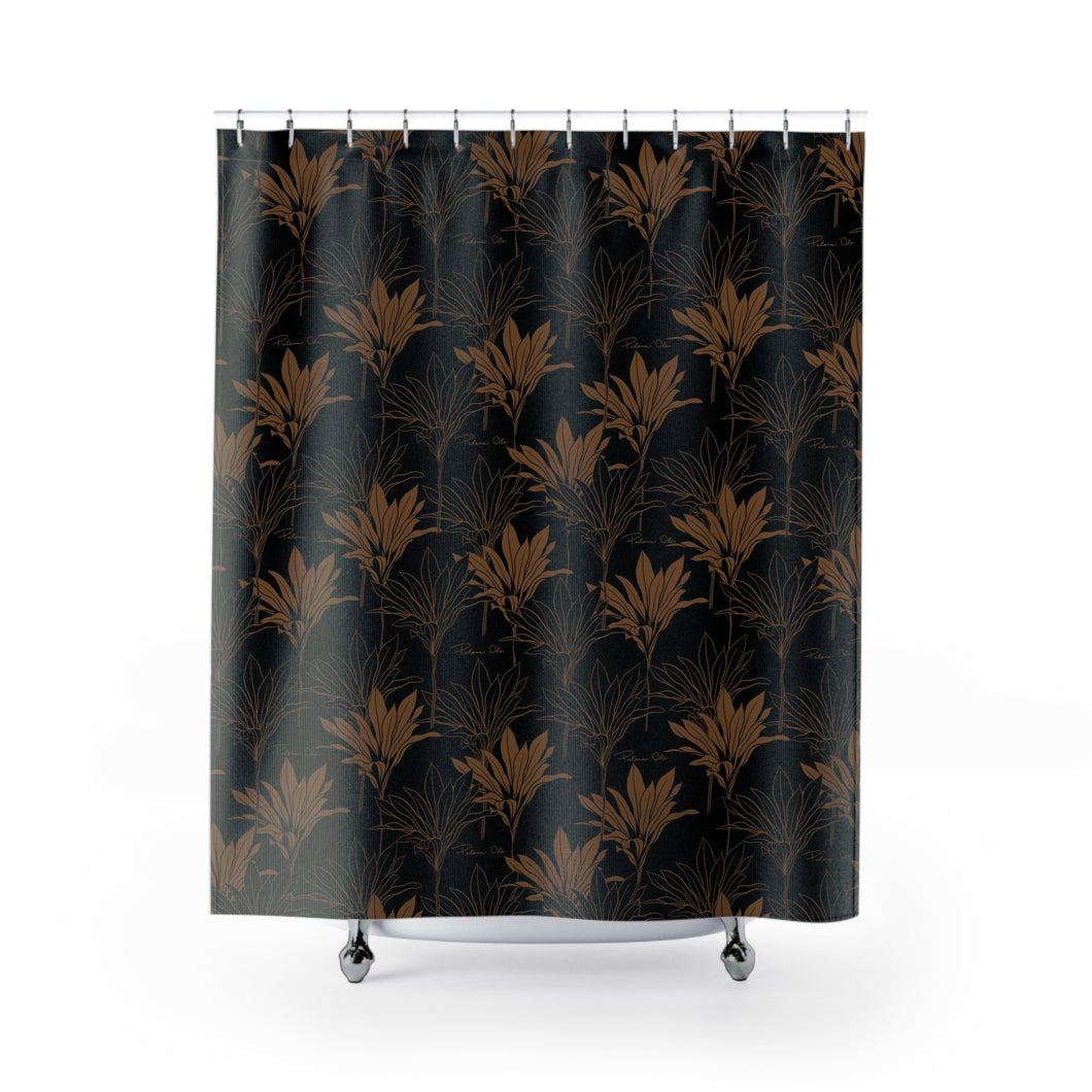 Kī Shower Curtain (Brown)