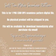 Load image into Gallery viewer, Soft Tan Mālie Seamless Pattern
