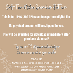 Soft Tan Mālie Seamless Pattern