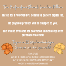 Load image into Gallery viewer, Tan Puakenikeni Strands Seamless Pattern

