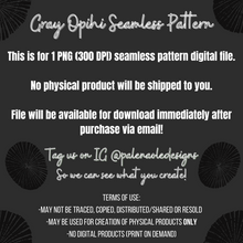 Load image into Gallery viewer, Gray Opihi Seamless Pattern

