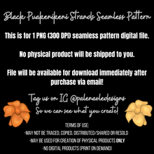 Load image into Gallery viewer, Black Puakenikeni Strands Seamless Pattern
